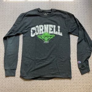 Fun Yoda Cornell graphic long sleeve shirt